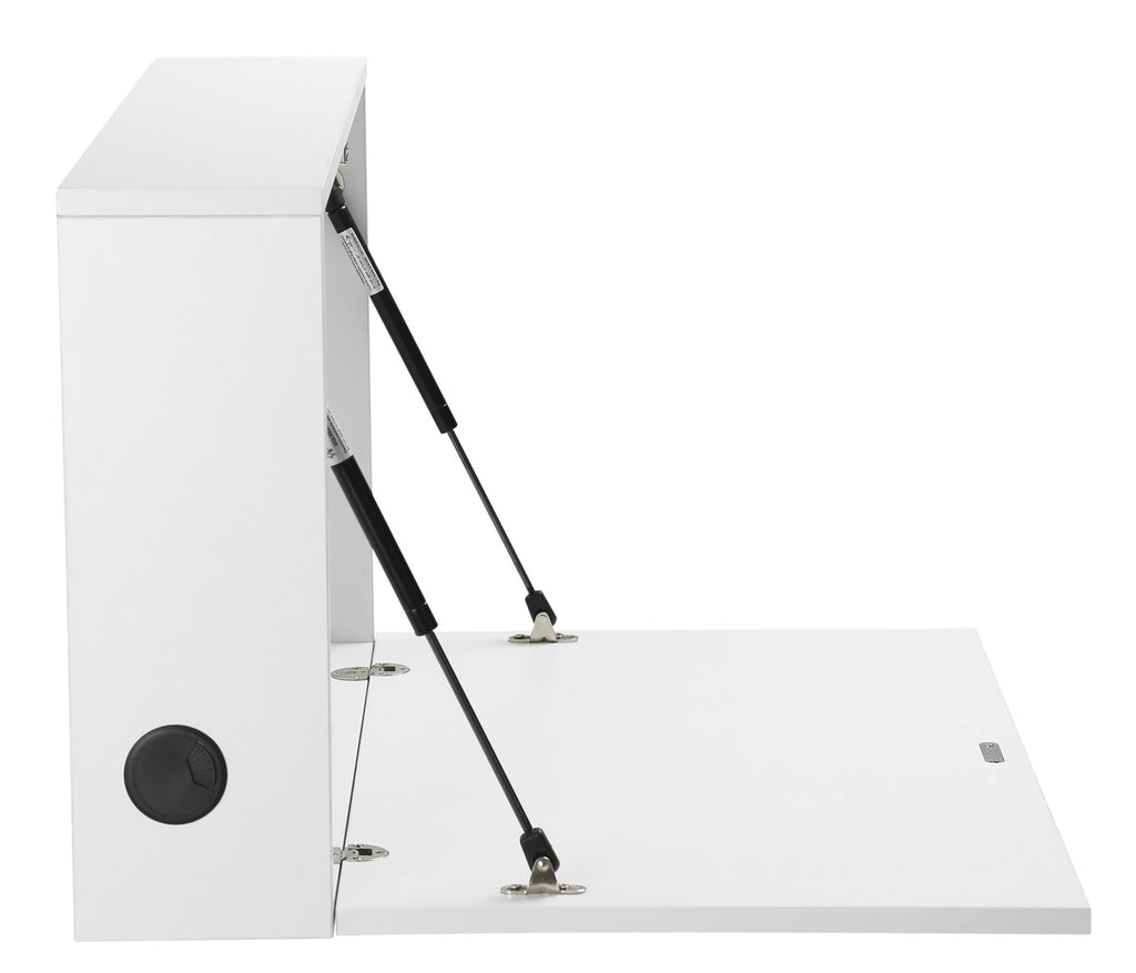 Gorilla Office: Wall-Mounted Drop Down Storage Cabinet - White
