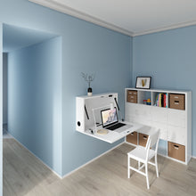 Load image into Gallery viewer, Gorilla Office: Wall-Mounted Drop Down Storage Cabinet - White