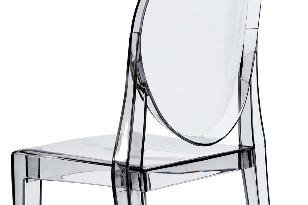 Matt Blatt Set of 2 Philippe Starck Victoria Ghost Chair Replica (Smoke)
