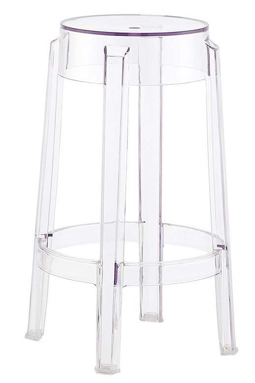 Matt Blatt - Set of 2 Philippe Starck Ghost Barstool Replica (66cm Clear)