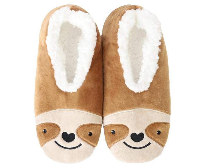 SnuggUps: Women's Animal Sloth Slippers - (Size: Large)