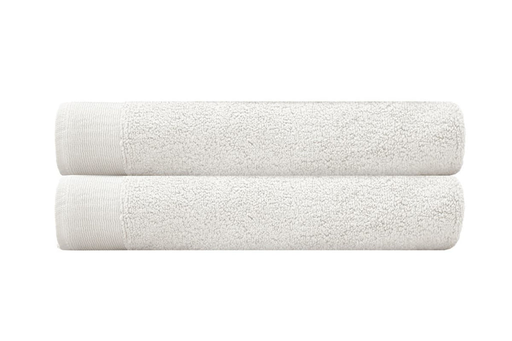 Bambury: Elvire Bath Towel - Ivory (Set of 2)