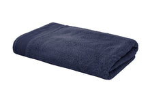 Load image into Gallery viewer, Bambury: Elvire Bath Towel - Navy (Set of 2)