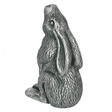Load image into Gallery viewer, Silver Terracotta Moon Gazing Hare - Garden Ornament