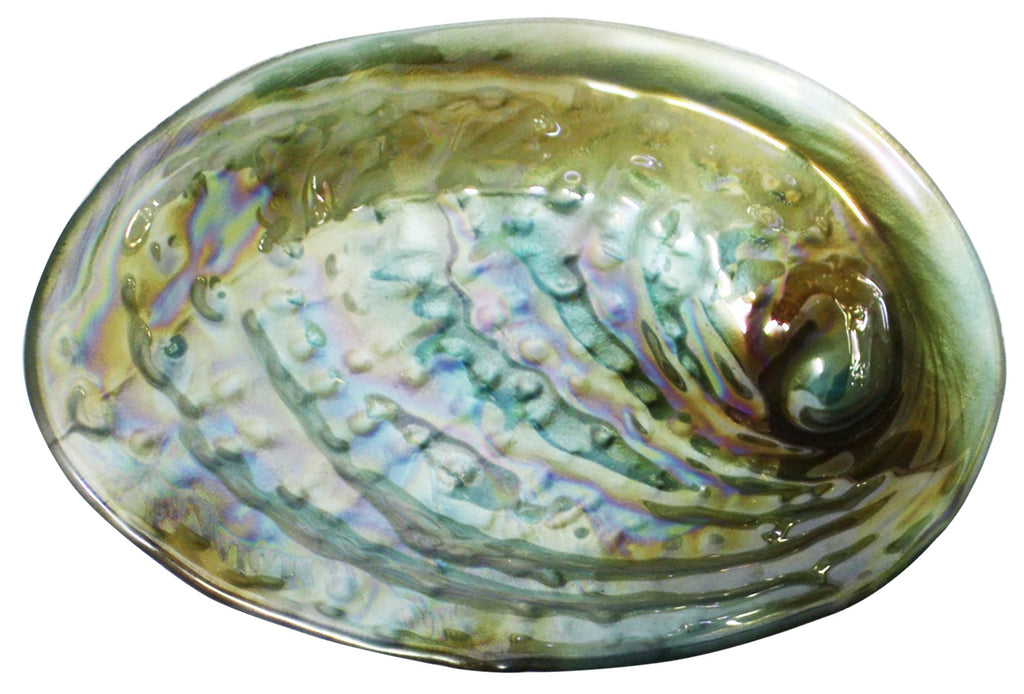 Moana Road: Paua Bowl - Glass (32cm)