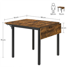 Load image into Gallery viewer, Vasagle : Folding Dining Table - Rustic Brown