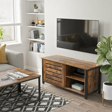 Load image into Gallery viewer, VASAGLE: 1.1M TV Cabinet with Sliding Doors - Rustic Brown