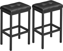 Load image into Gallery viewer, Vasagle : Set of 2 Bar Stools - Black