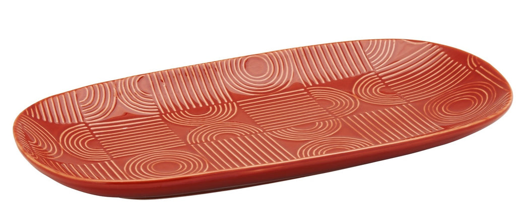 Maxwell & Williams: Arc Oblong Platter - Terracotta (33cm)