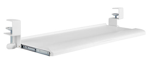 Gorilla Office: Clamp-On Keyboard Tray - White