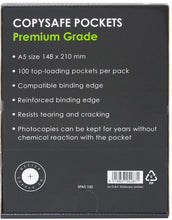 Load image into Gallery viewer, OSC Copysafe Pockets Premium A5 Pack of 100