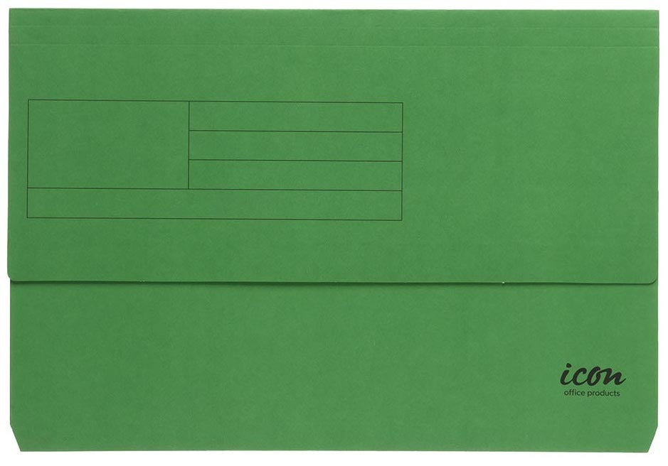 Icon Card Document Wallet Foolscap Green