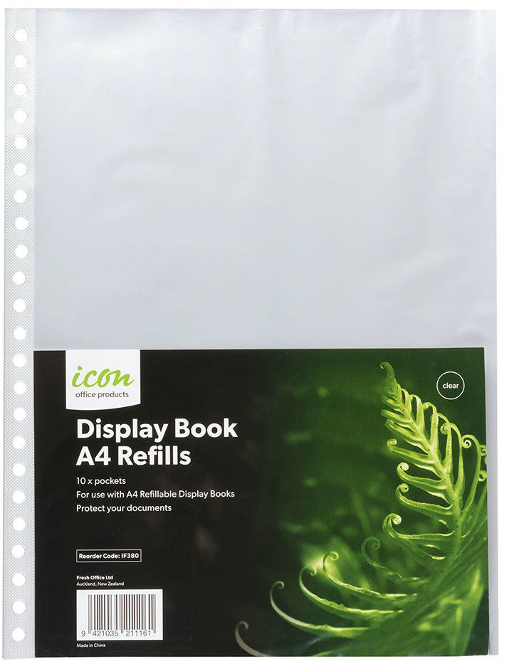 Icon Refillable Display Book Refills Pack of 10