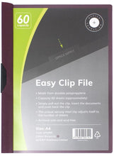 Load image into Gallery viewer, OSC Clip Easy File A4 Burgundy 60 Sheet