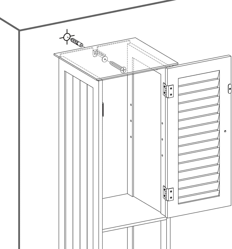 Vasagle Soglio Freestanding Storage Cabinet