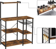 Load image into Gallery viewer, Vasagle Baker’s Rack with Shelves - Rustic Brown