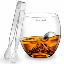 Load image into Gallery viewer, Final Touch: On The Rock Whisky Glass Stainless Steel Ball &amp; Tongs
