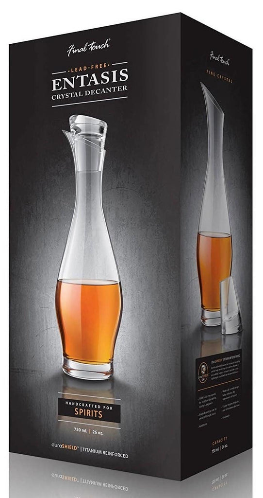 Final Touch: Entasis Crystal Spirit Decanter Set With DuraSHIELD