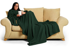 Load image into Gallery viewer, Snug-Rug: Deluxe Blanket with Sleeves - Racing Green