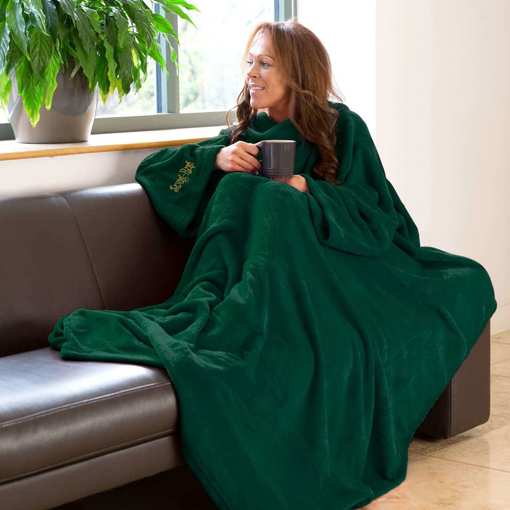 Snug-Rug: Deluxe Blanket with Sleeves - Racing Green