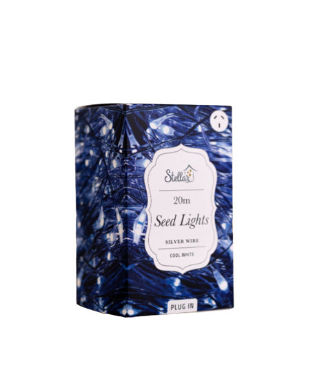 Stellar: 200 LED Seed String Light - Silver - Stellar Haus