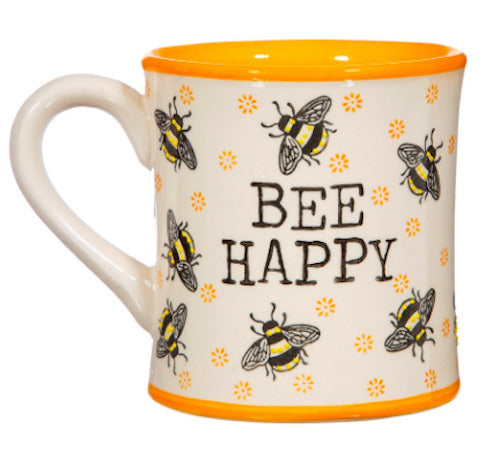 Sass &Belle: Bee Happy Yellow Mug - Sass & Belle