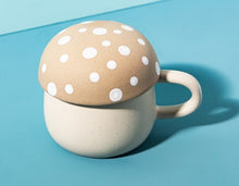 Load image into Gallery viewer, Sass &amp; Belle: Cream Mushroom Mug With Lid