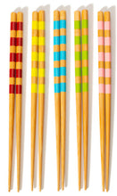 Load image into Gallery viewer, Sass &amp;Belle: Striped Bamboo Chopsticks - Sass &amp; Belle
