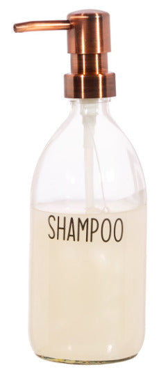 Sass & Belle: Shampoo Refillable Glass Bottle With Pump