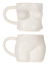 Load image into Gallery viewer, Sass &amp; Belle: Body Stacking Mugs White