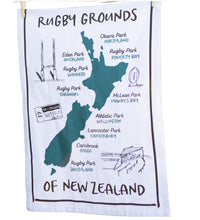 Load image into Gallery viewer, Moana Road: Rugby Grounds Tea Towel