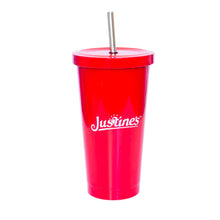 Load image into Gallery viewer, Justine&#39;s Red Stainless Steel Tumbler - 500ml