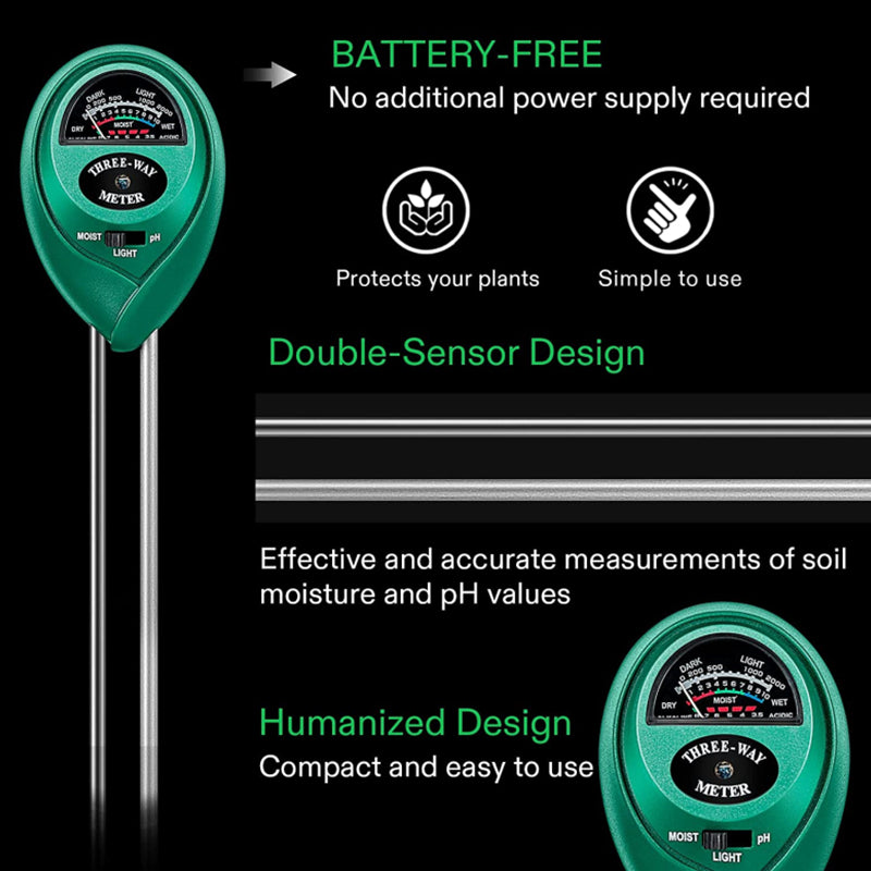 Soil PH Detector Nutrient Tester Potted PH Value Hygrometer