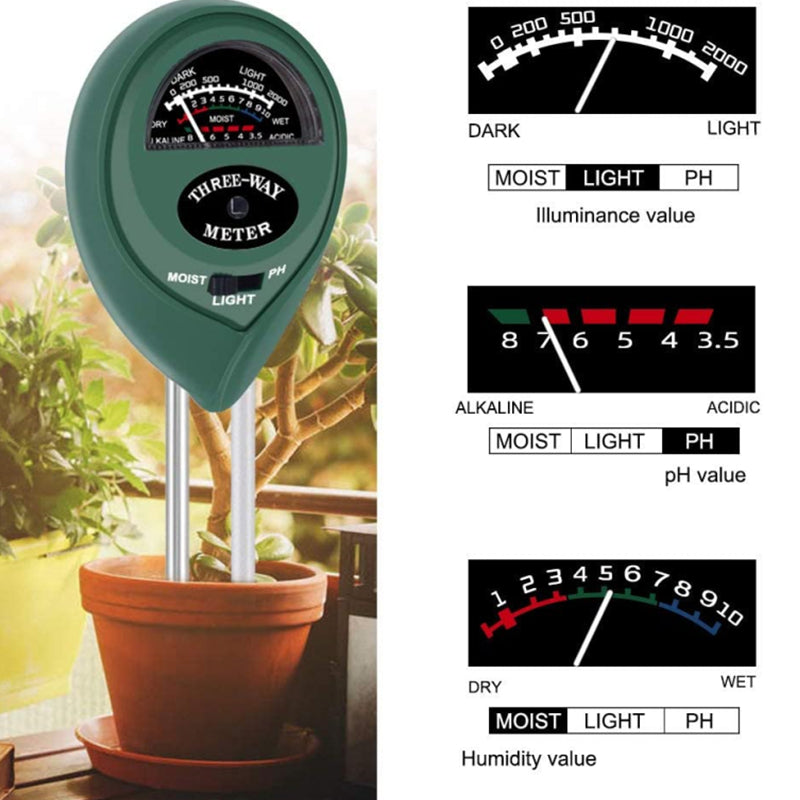 Soil PH Detector Nutrient Tester Potted PH Value Hygrometer