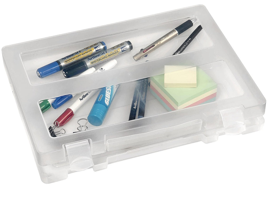 Marbig Plastic A4 Clear Case with Handle