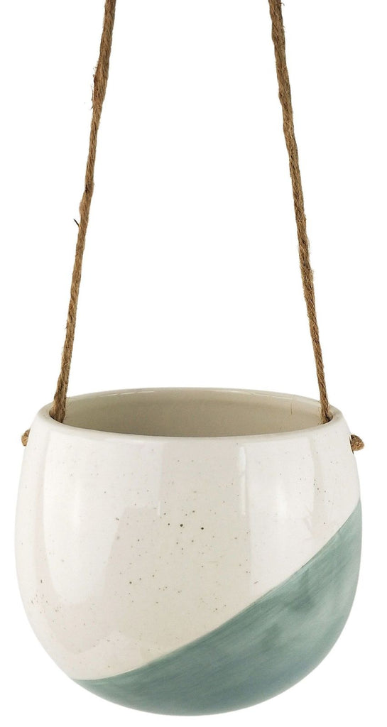 Urban Products: Avery Dot Round Hanging Planter - Blue