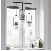 Load image into Gallery viewer, Umbra: Triflora Hanging Planter - White/Black