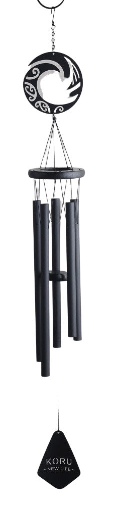 Koru Kiwiana Wind Chime 40" - Black