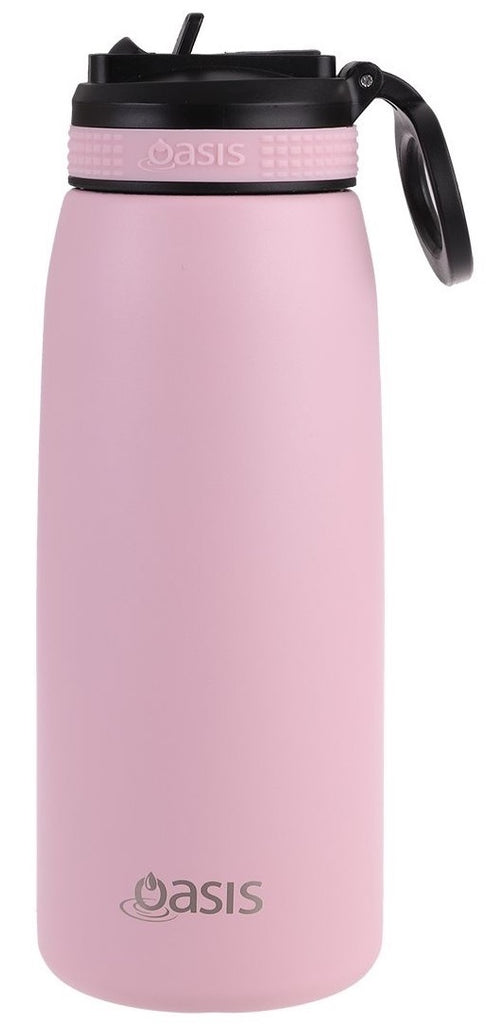 Oasis: Stainless Steel Double-Wall Insulated Sports Bottle 780ml (Carnation) - D.Line