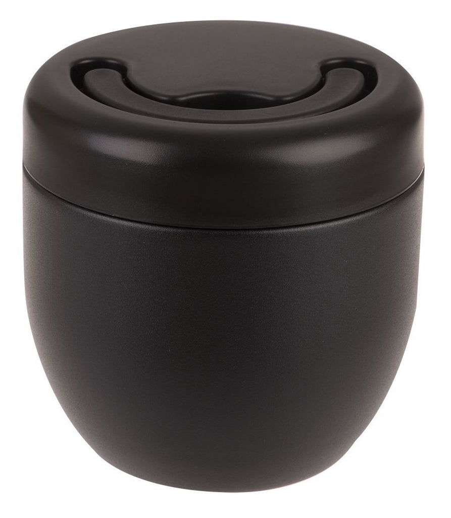 Oasis: Stainless Steel Double-Wall Insulated Food Pod 470ml (Black) - D.Line