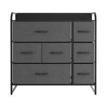 Load image into Gallery viewer, Ovela 7 Drawer Storage Chest - Dark Grey