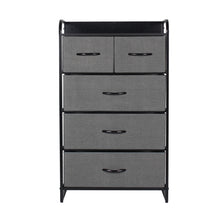 Load image into Gallery viewer, Ovela 5 Drawer Storage Chest - Dark Grey