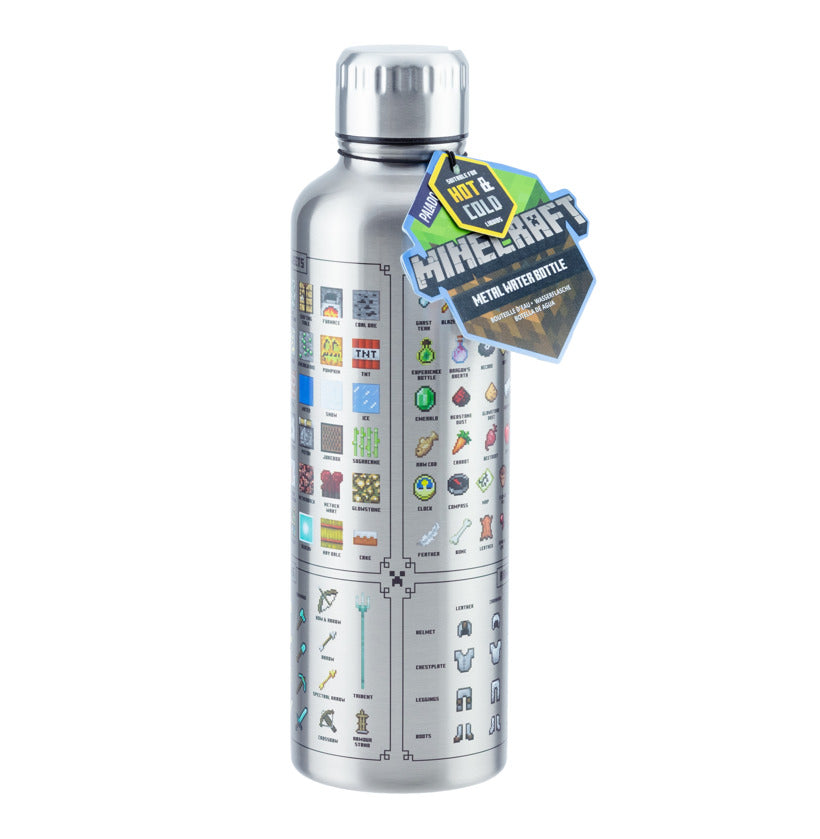 Paladone: Minecraft Metal Water Bottle