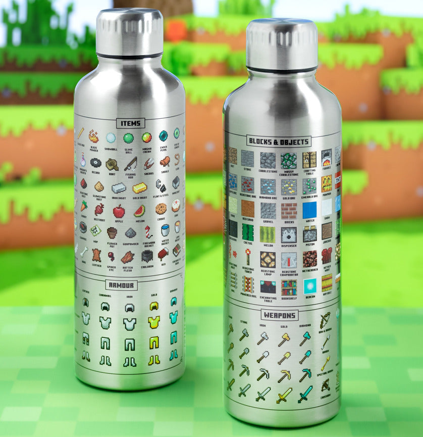 Paladone: Minecraft Metal Water Bottle