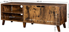 Load image into Gallery viewer, Vasagle 1.4M Wooden TV Cabinet with 2 Doors