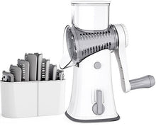 Load image into Gallery viewer, Hand-Cranked Rotary Drum Vegetable Cutter with 5 Blades