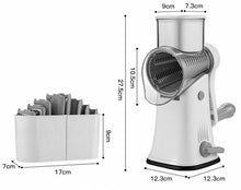 Load image into Gallery viewer, Hand-Cranked Rotary Drum Vegetable Cutter with 5 Blades