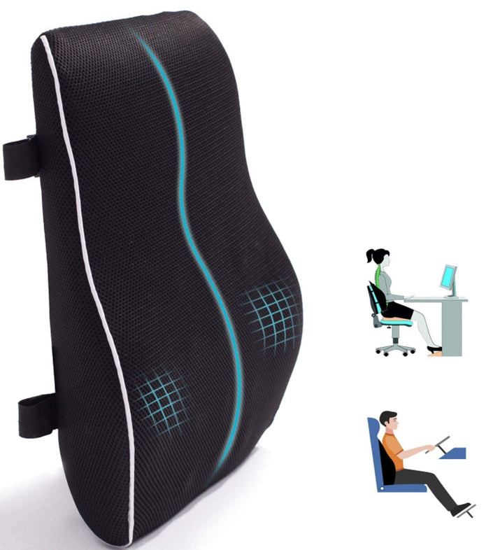 Breathable Lumbar Support Pillow for Office Chair & Car
