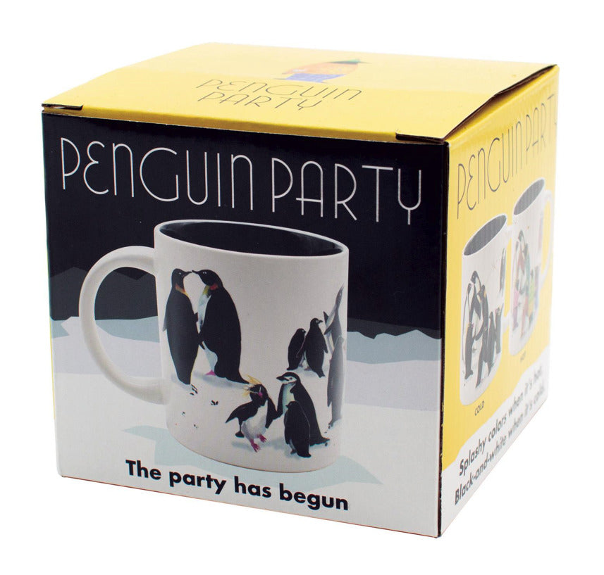 Heat Transforming Penguin Party Mug
