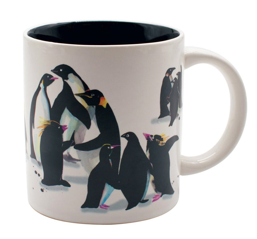 Heat Transforming Penguin Party Mug